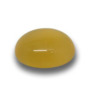 Ágata Mel amarelo Natural 8.00ct, Corte Oval, Translúcido