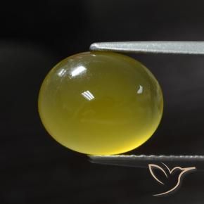 Ágata Amarelo escuro Natural 2.95ct, oval, Translúcido