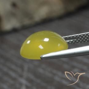 Ágata Abelha Amarela Natural 4.39ct, oval, Translúcido