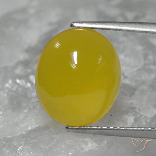 5.56ct Natural ouro amarelado Ágata, oval, Translúcido