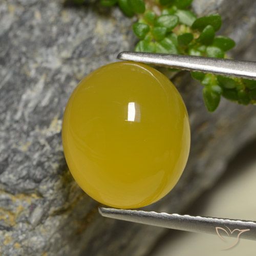 4.42ct Natural Amarelo escuro Ágata, oval, Translúcido