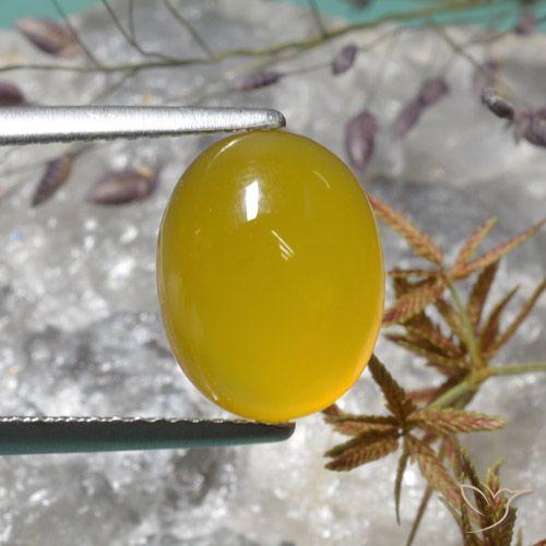 4.02ct Natural Amarelo escuro Ágata, oval, Translúcido
