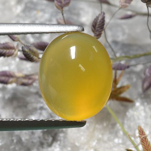 3.05ct Natural Amarelo escuro Ágata, oval, Translúcido
