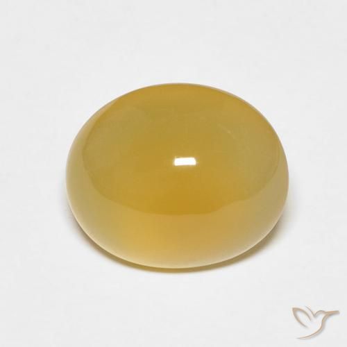3.79ct Natural Amarelo escuro Ágata, oval, Translúcido