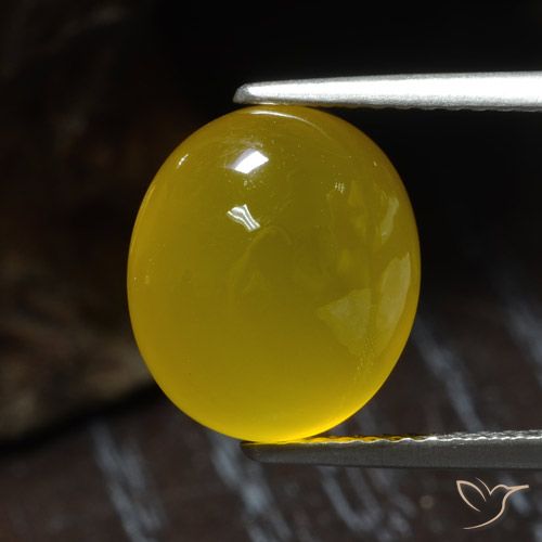 4.55ct Natural Amarelo escuro Ágata, oval, Translúcido