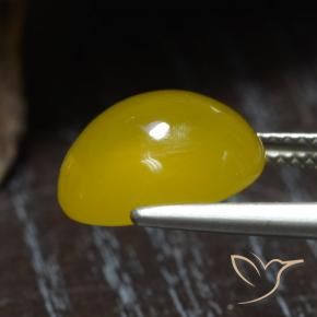 Ágata Mel amarelo Natural 5.94ct, oval, Translúcido