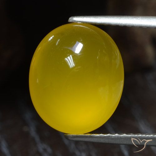4.97ct Natural Mel amarelo Ágata, oval, Translúcido