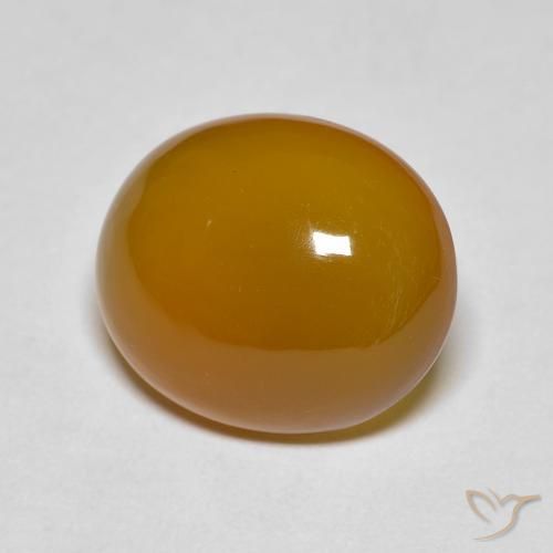 Ágata laranja marrom Natural 5.53ct, oval, Translúcido