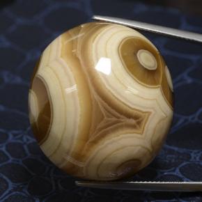 Ágata multicolorido natural 92,48ct, corte oval, opaco