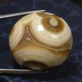 Ágata multicolorido natural 92,48ct, corte oval, opaco