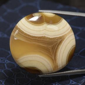 Ágata multicolorido natural 92,48ct, corte oval, opaco