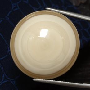 Ágata multicolorido natural 78,01ct, corte redondo, opaco