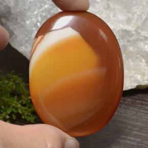 Ágata multicolorido natural 81,88ct, corte oval, translúcido