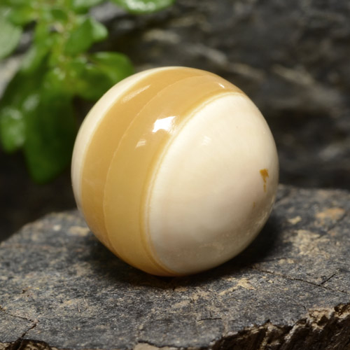 Ágata multicolorido natural 15,26ct, esfera / bola, opaco