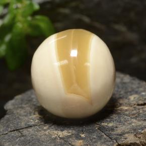 Ágata multicolorido natural 15,26ct, esfera / bola, opaco
