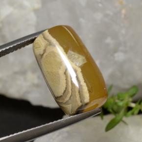 Ágata multicolorido natural 18,27ct, forma extravagante, translúcido