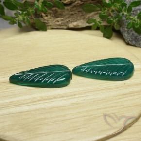 Pedras preciosas de Ágata Verde natural de 8.76 ct, Chique, Translúcido