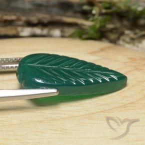 Ágata Verde floresta Natural 5.73ct, Chique, Translúcido