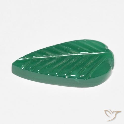 Ágata Verde médio Natural 5.62ct, Chique, Translúcido