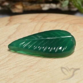 Ágata Verde médio Natural 5.19ct, Chique, Translúcido