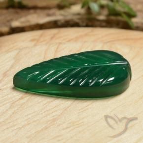 Ágata Verde médio Natural 5.78ct, Chique, Translúcido