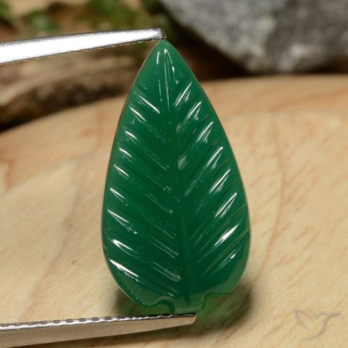 5.23ct Natural Verde médio Ágata, Chique, Translúcido