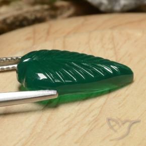 Ágata Verde médio Natural 5.23ct, Chique, Translúcido