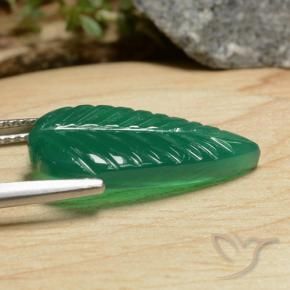 Ágata Verde médio Natural 5.43ct, Chique, Translúcido