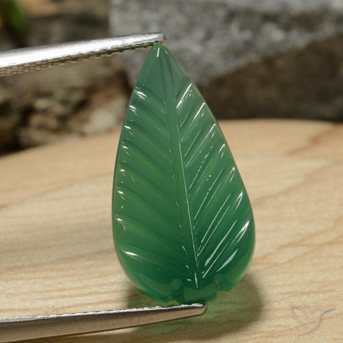 5.52ct Natural Verde amarelado Ágata, Chique, Translúcido