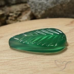 Ágata Verde amarelado Natural 5.52ct, Chique, Translúcido