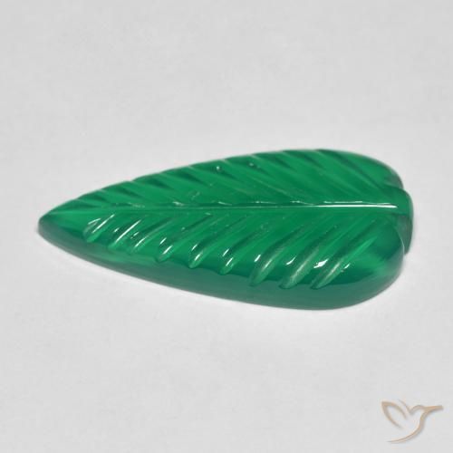 Ágata Verde profundo médio Natural 4.30ct, Chique, Translúcido