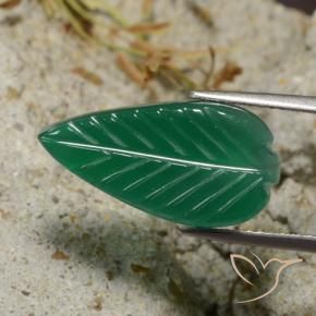 Ágata Verde médio Natural 5.00ct, Chique, Translúcido