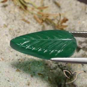 Ágata Verde médio Natural 5.00ct, Chique, Translúcido