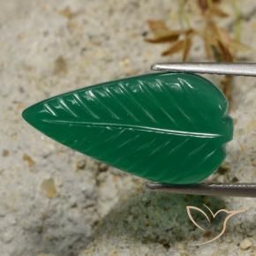 Ágata Verde médio Natural 6.30ct, Chique, Translúcido