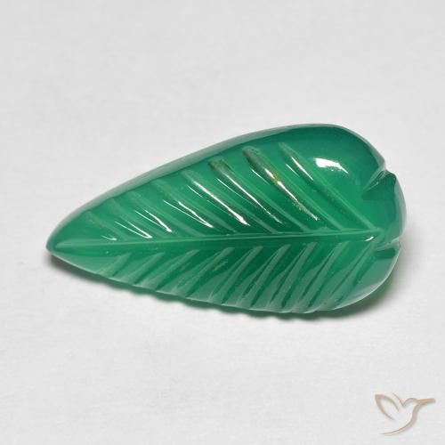 4.92ct Natural Verde médio Ágata, Chique, Translúcido