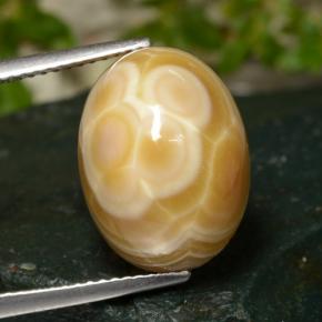 Ágata multicolorido natural 14,86ct, corte oval, opaco