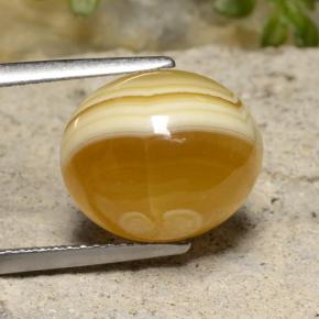Ágata multicolorido natural 9,16ct, corte oval, translúcido