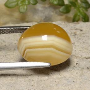 Ágata multicolorido natural 9,16ct, corte oval, translúcido