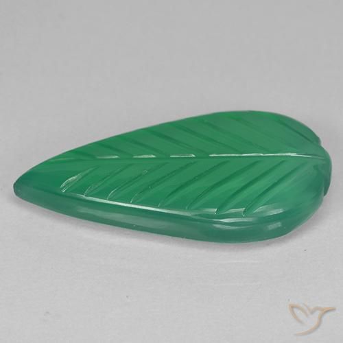 Ágata Verde médio Natural 4.23ct, Chique, Transparente