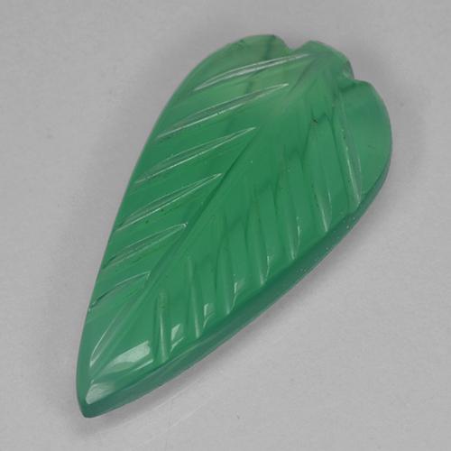 Ágata Verde médio Natural 2.54ct, Forma extravagante, Transparente