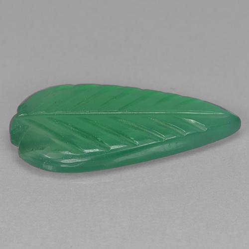 Ágata Verde médio Natural 2.54ct, Forma extravagante, Transparente