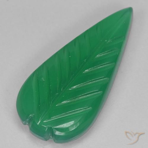 Ágata Verde médio Natural 3.36ct, Chique, Translúcido