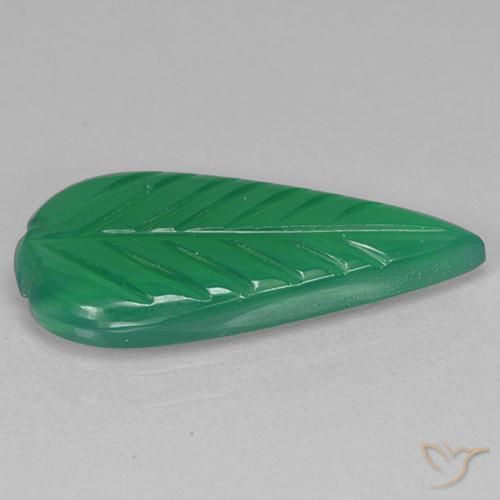 Ágata Verde médio Natural 3.36ct, Chique, Translúcido