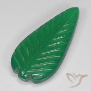 Ágata Verde médio Natural 3.88ct, Flor cortada, Translúcido