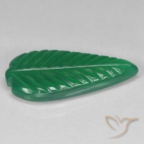 Ágata Verde médio Natural 3.88ct, Flor cortada, Translúcido