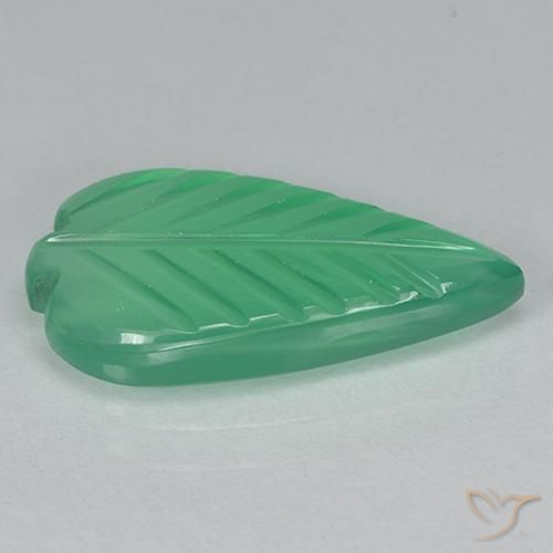 Ágata verde escuro Natural 3.39ct, Chique, Transparente