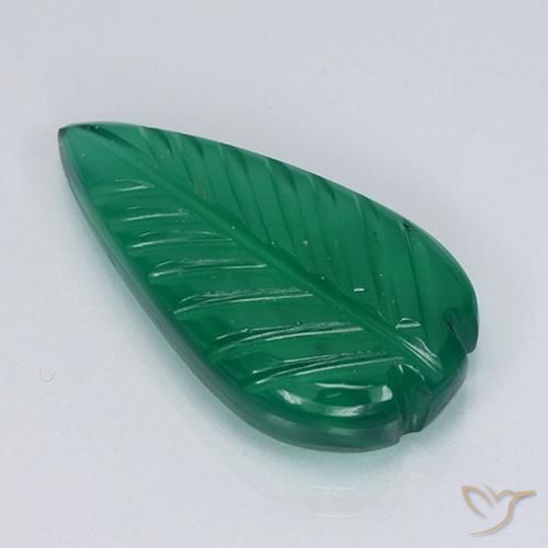 5.27ct Natural verde quente Ágata, Chique, Translúcido