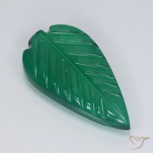 Ágata verde quente Natural 5.27ct, Chique, Translúcido