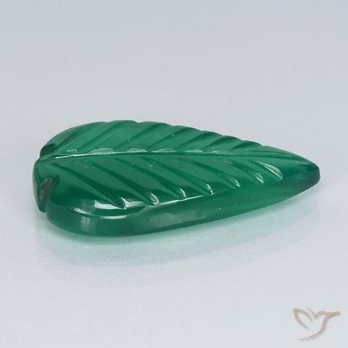 Ágata verde quente Natural 5.27ct, Chique, Translúcido