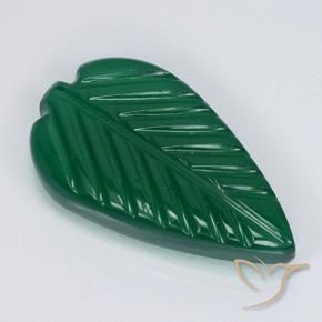 Ágata Verde médio Natural 4.30ct, Flor cortada, Translúcido